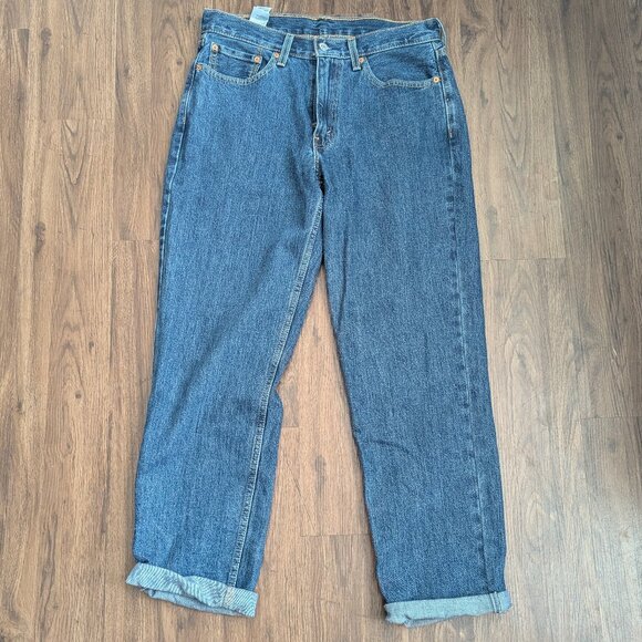 Levi's 550 Relaxed Fit 32in waist /32in inseam Men's Dark Wash Jeans Worn 2x - Picture 1 of 4